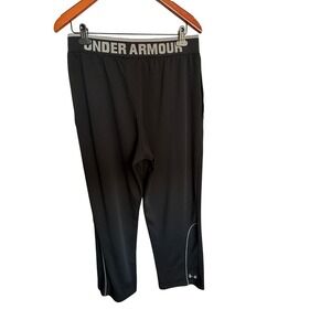 Under‎ Armour Black Athletic Warm Up Pants Activewear Lounge Large